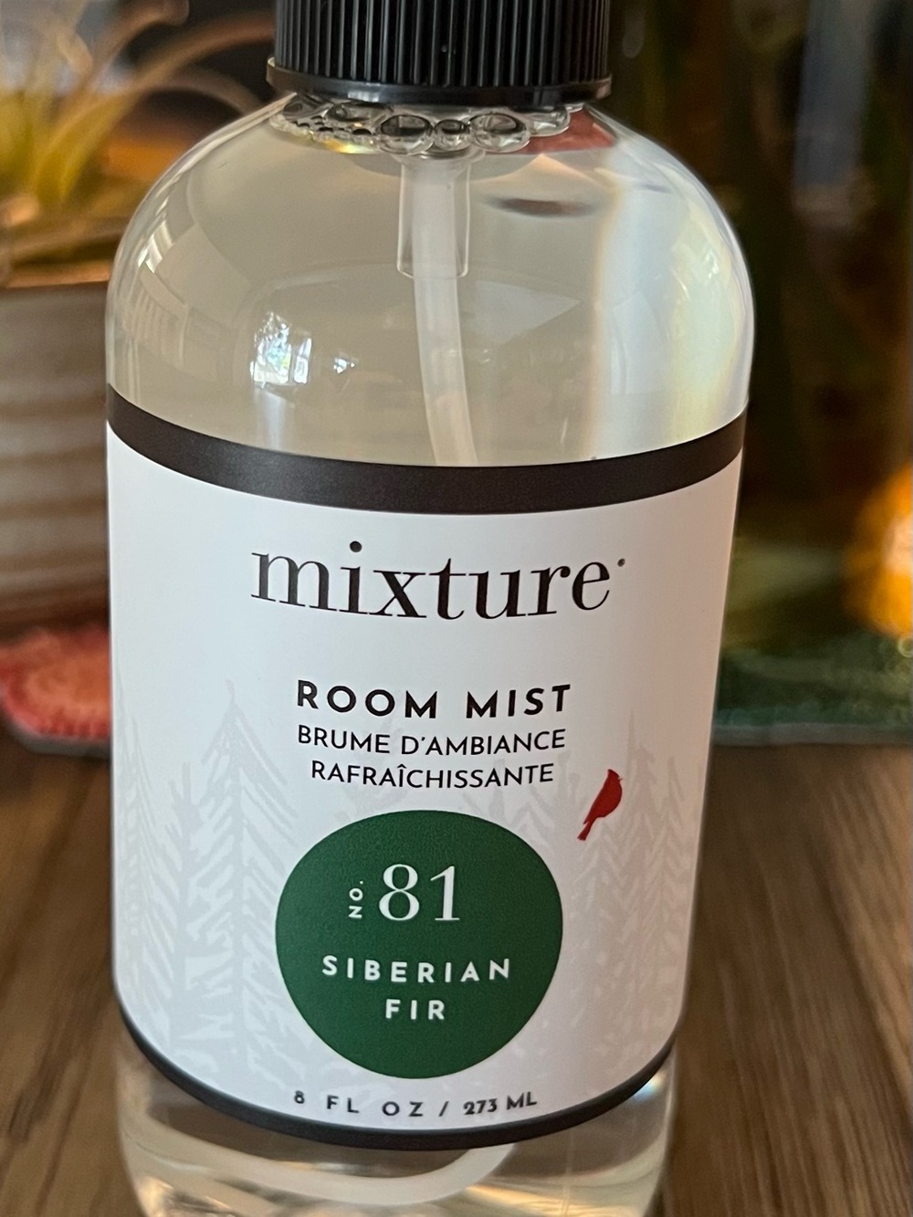 mixture No. 81 Siberian Fir Room Mist - Clear Bottle with Green Label